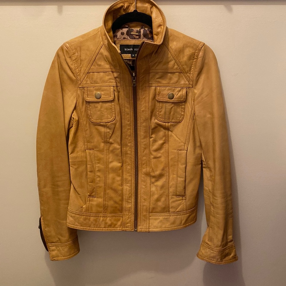 Leather jacket size s